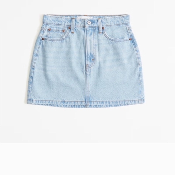 Abercrombie & Fitch Light Blue Mini Skirt - Picture 1 of 3